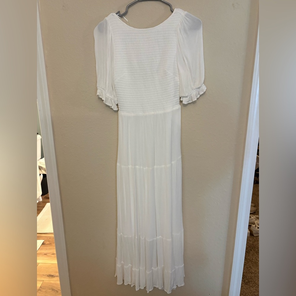 Magnolia White Long Sleeve Dress